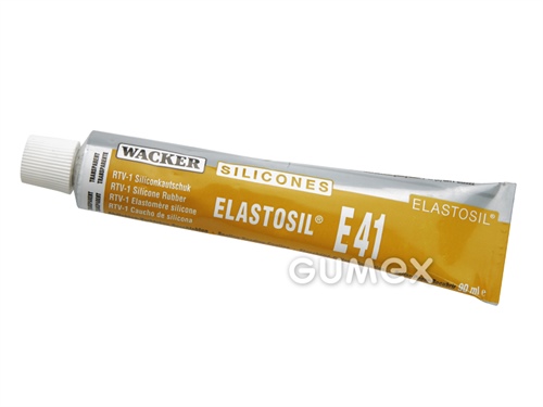 ELASTOSIL E-41, Tube 90ml, Viskosität 65000mPa*s bei 23°C, Dichte 1,12g/cm³,-45/+180°C, transparent, 
